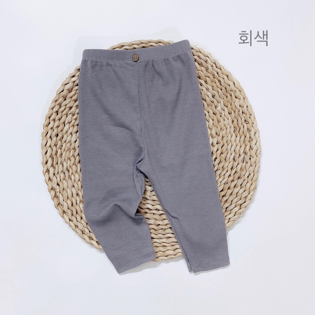 Quần legging len tăm đính 1 khuy thu đông cực đẹp bé trai bé gái Namkidshop (QATE402)