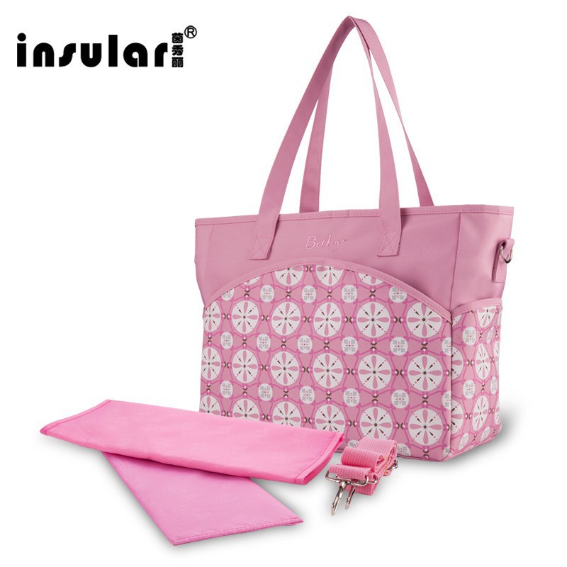 Insular Waterproof Diaper Bag Large Capacity Maternity Bag Baby Bag for Mommy