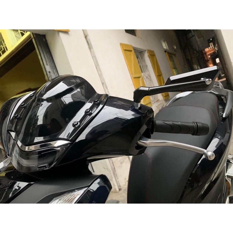 Gương Xe Máy H2C Kiểu Vát 5 Cạnh Full Nhôm Cả Gương Cực Chắc Chắn a