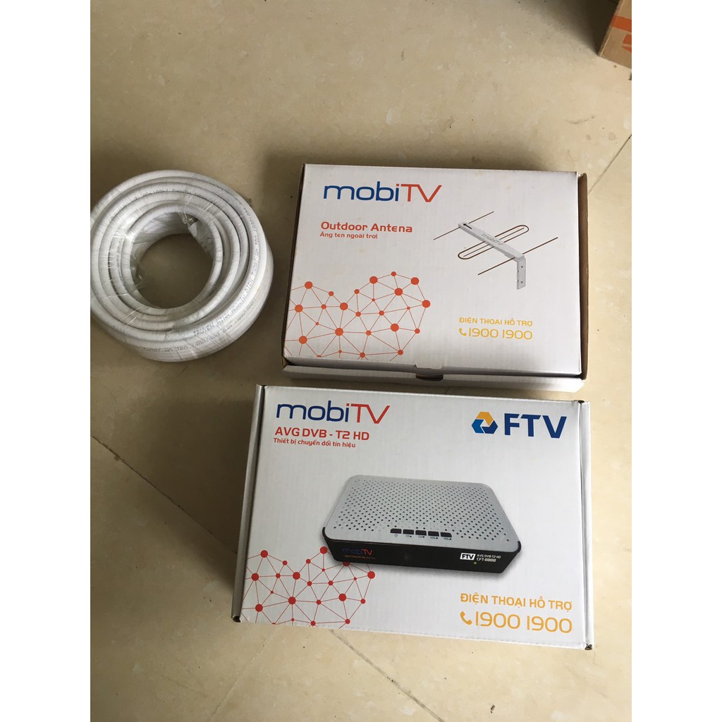 đầu thu T2 mobitv FTV xem miễn phí hàng chính hãng tặng anten