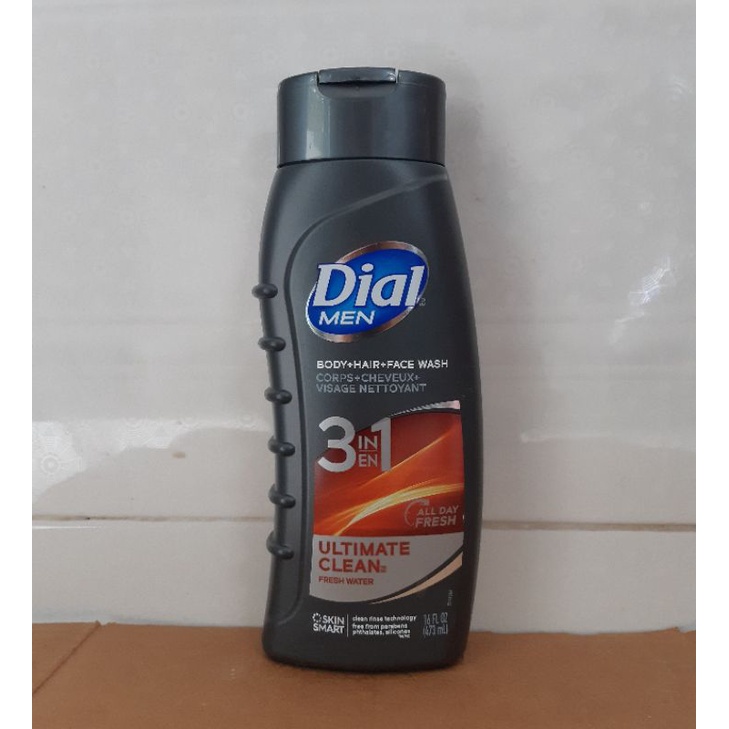 Sữa tắm gội Dial Men Ultimate Clean 3in1.473ml