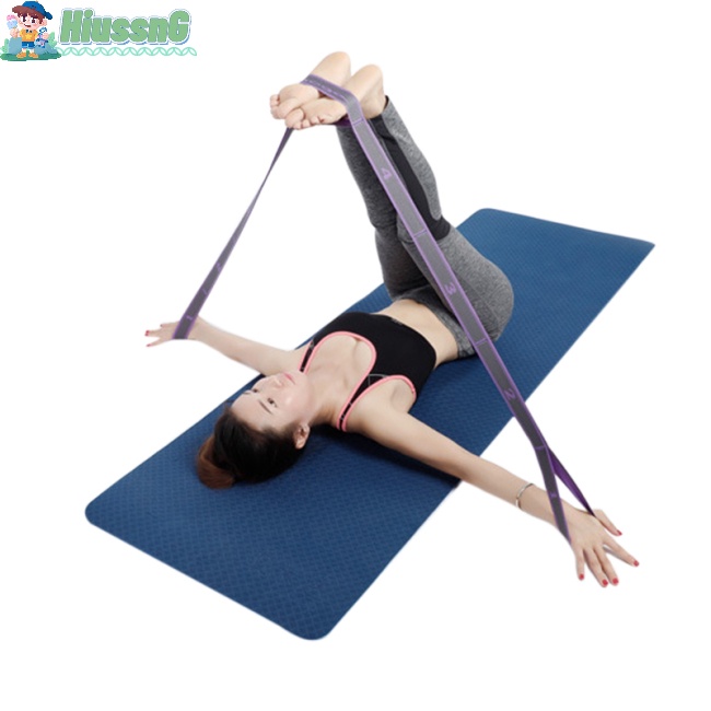 Dây Đai Kháng Lực 9 Vòng Co Giãn Hỗ Trợ Luyện Tập Yoga / Thể Thao