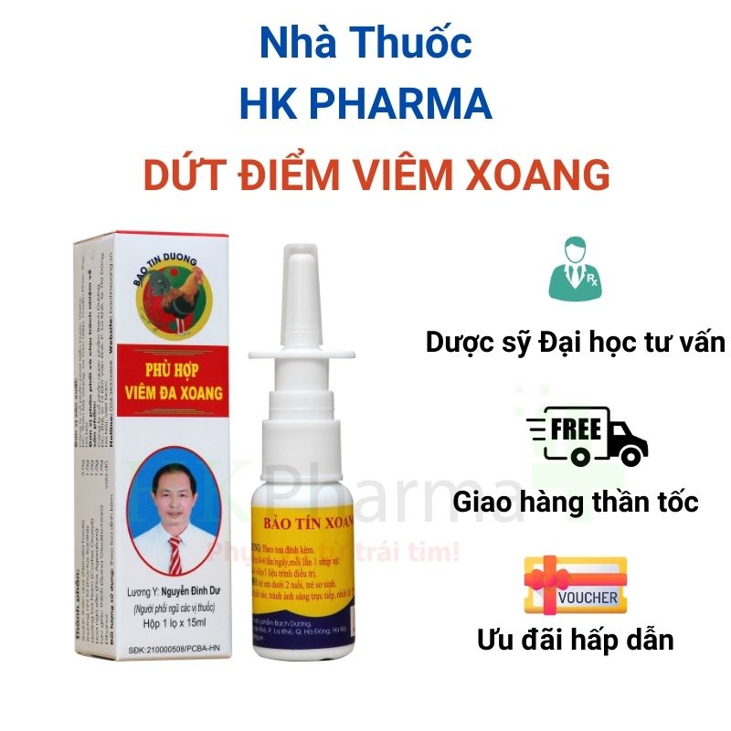 Xịt mũi Bảo Tín Xoang lọ 15ml