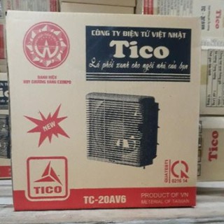 Quạt thông gió, hút mùi gắn tường 1 chiều TICO lỗ để tường 20cm, 25cm, 30cm chính hãng