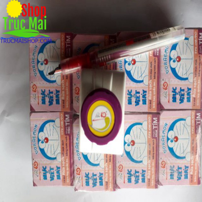 Mực tím luyện chữ đẹp lốc 8 lọ 40ml ( màu Tím Mồng Tơi