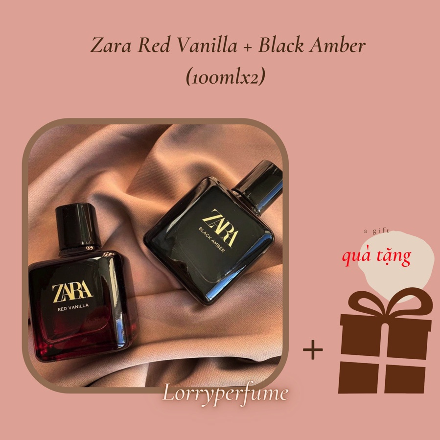 Set Nước Hoa ZARA Red Vanilla Black Amber ( 100ml mỗi chai ) Chính Hãng | BigBuy360 - bigbuy360.vn