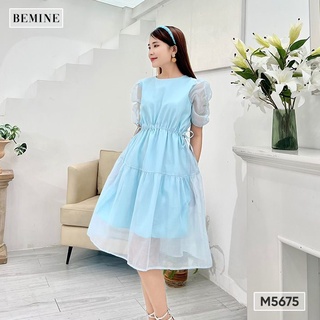 Đầm tay nhún rút eo BEMINE M5675