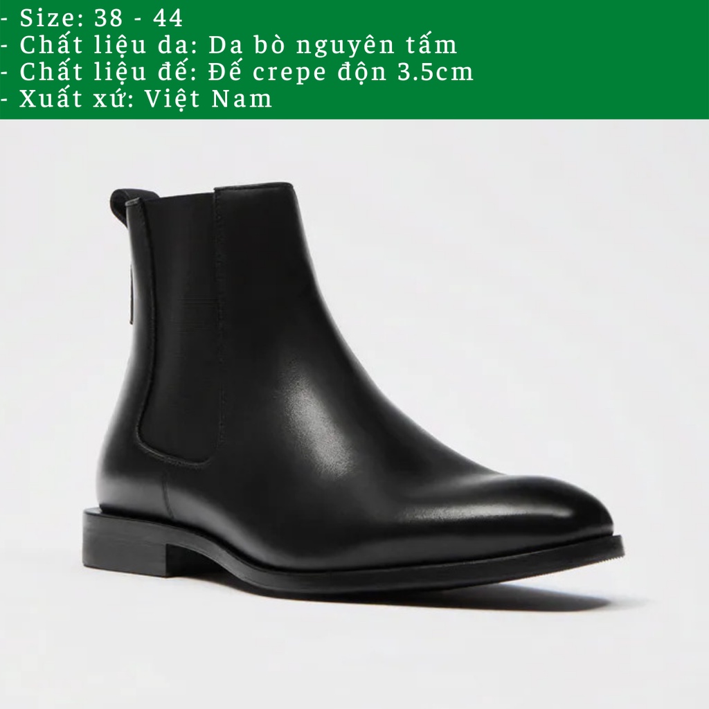 Giày Chelsea boots thời trang nam chất liệu da bò cao cấp 💖Bảo hành 12 tháng💖 | BigBuy360 - bigbuy360.vn