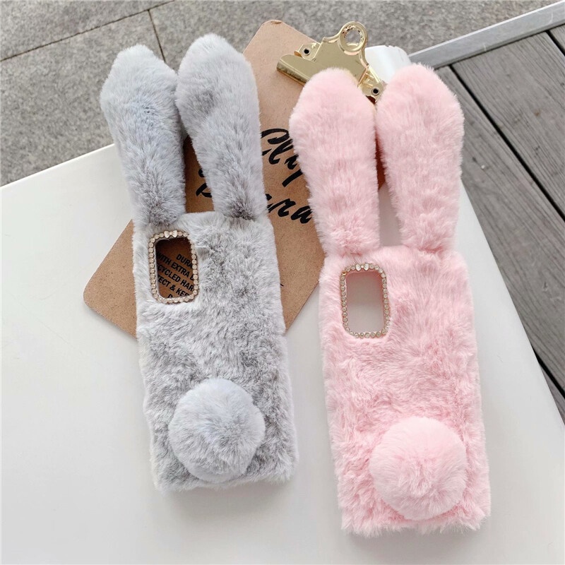 Ốp Điện Thoại TPU Thỏ Bông Ấm Áp Cho Vivo Y11 Y12 Y15 Y20 Y20s Y12S Y19 Y17 Y91C Y93 Y95 y75 y71