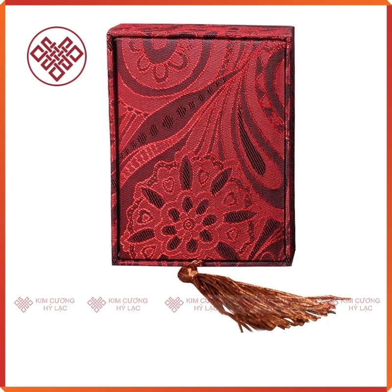Hộp Gấm Quà Tặng Đựng Đồ Phong Thuỷ May Mắn [Kim Cương Hỷ Lạc]