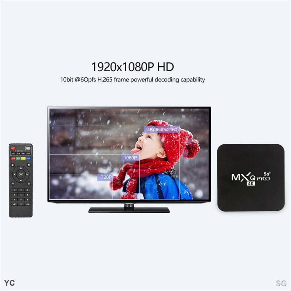 Đầu TV box MXQ Pro 4K 5g Android 16GB 256gb 128GB ChấT LượNg Cao KèM Phụ KiệN