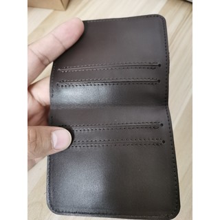 Ví mini , ví dọc siêu mỏng làm bằng da thật , handmade