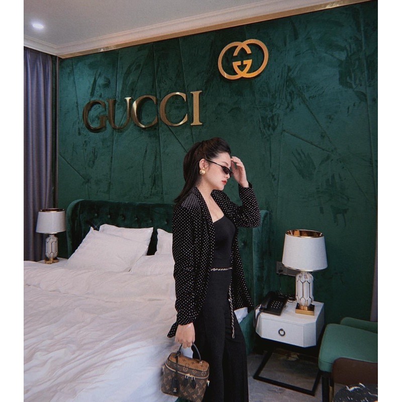 ÁO VEST NHUNG KIM TUYẾN BLING