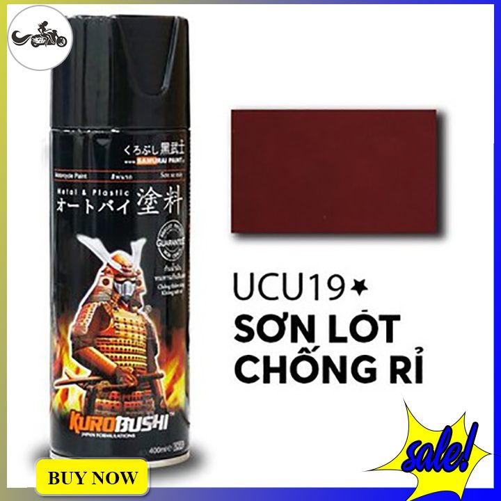 Sơn lót samurai UCU19 chống rỉ sét màu đỏ