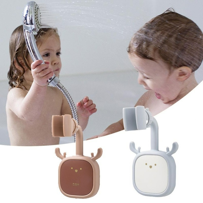 Giá Đỡ Đầu Vòi Hoa Sen Gắn Tường Bằng Abs Hình Đầu Hươu
