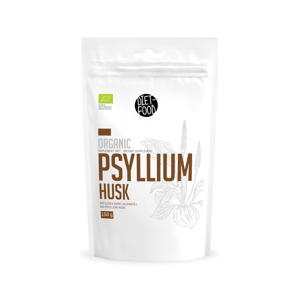 Bột vỏ hạt mã đề Psyllium hữu cơ 150g Diet Food