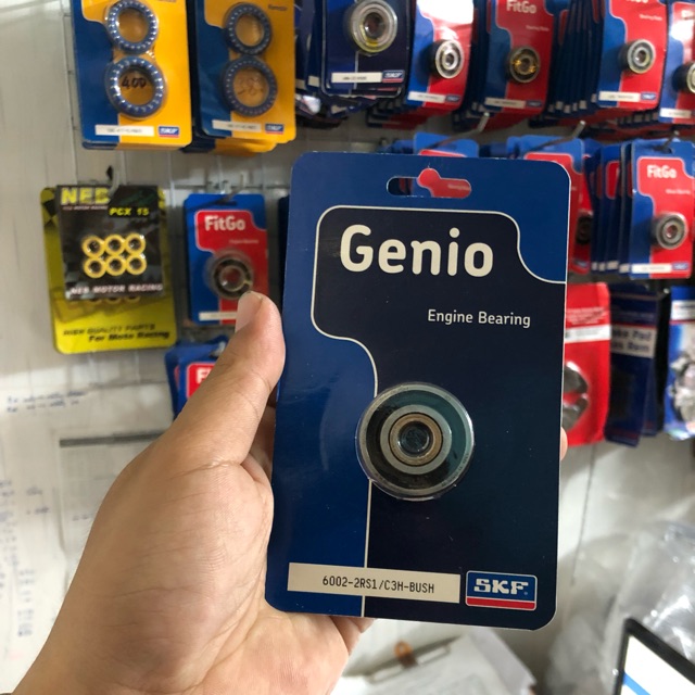 Bạc đạn SKF Geino 6002 có bạc thau lỗ 10mm indo 100%