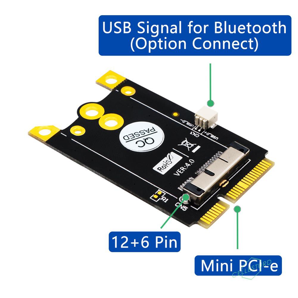 Mô Đun Wifi Cs Mini Pci-E 12 + 6 Pin Cho Macbook BCM94360CD BCM943602CS BCM94360CS2 BCM94331CD BCM94360CSAX BCM943224P | BigBuy360 - bigbuy360.vn