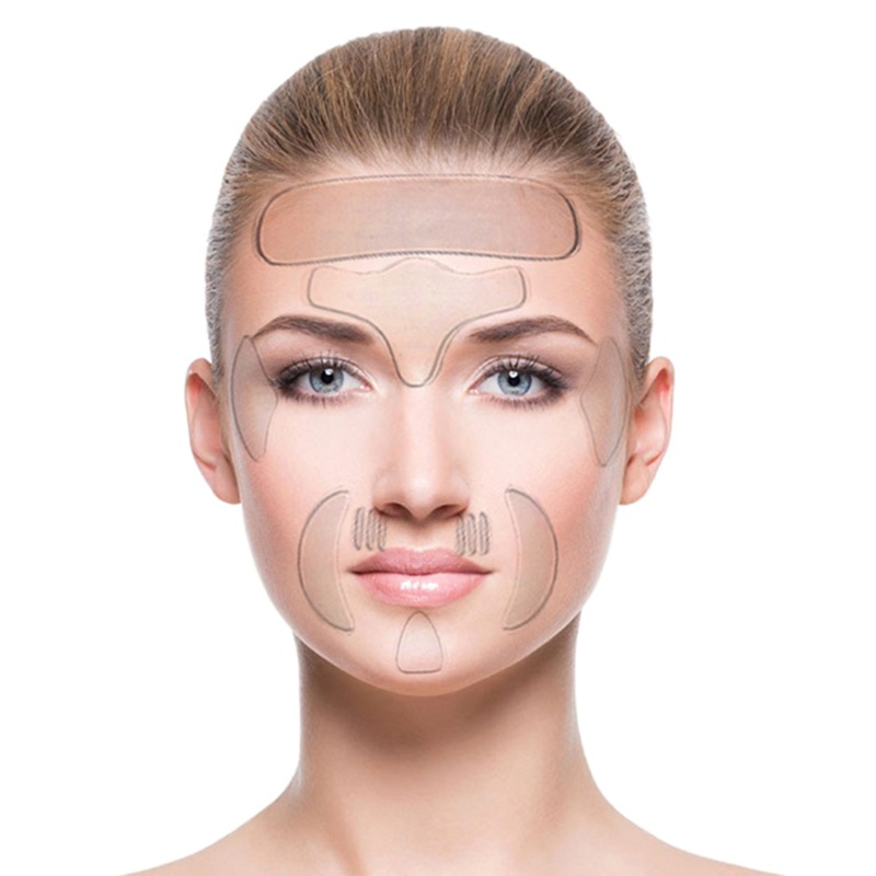 16 Miếng Dán Silicone Chống Nếp Nhăn Tái Sử Dụng Tiện Lợi