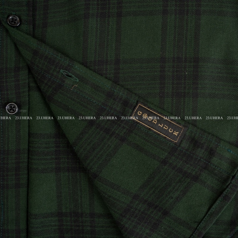 Áo sơ mi kẻ nam 23Uhera fog tartan