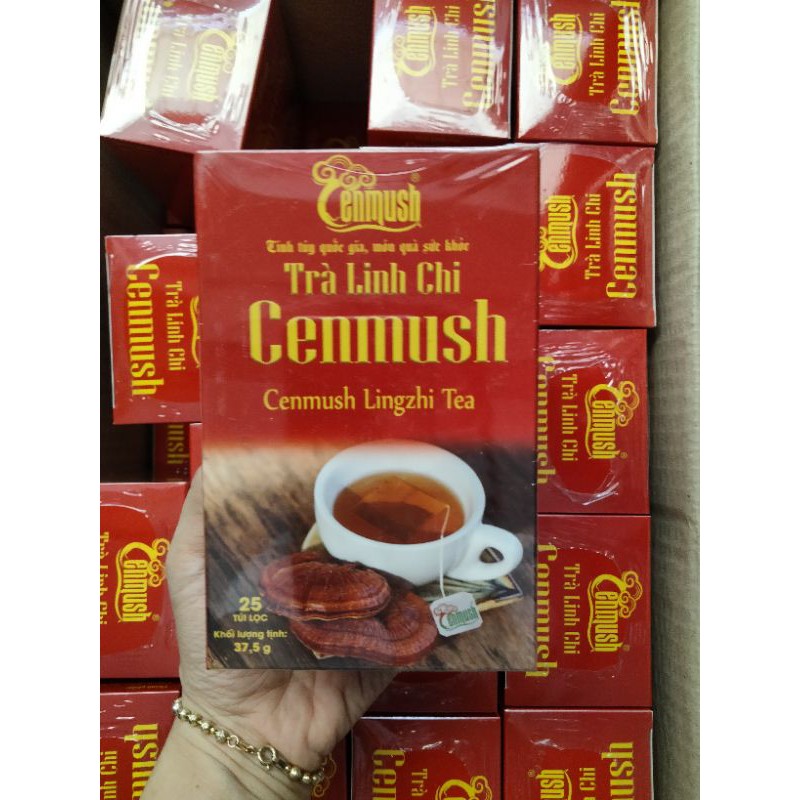 TRÀ NẤM LINH CHI TÚI LỌC NẤM LINH CHI ĐỎ CENMUSH - NẤM CÔNG NGHỆ CAO MIỀN TRUNG CENMUSH