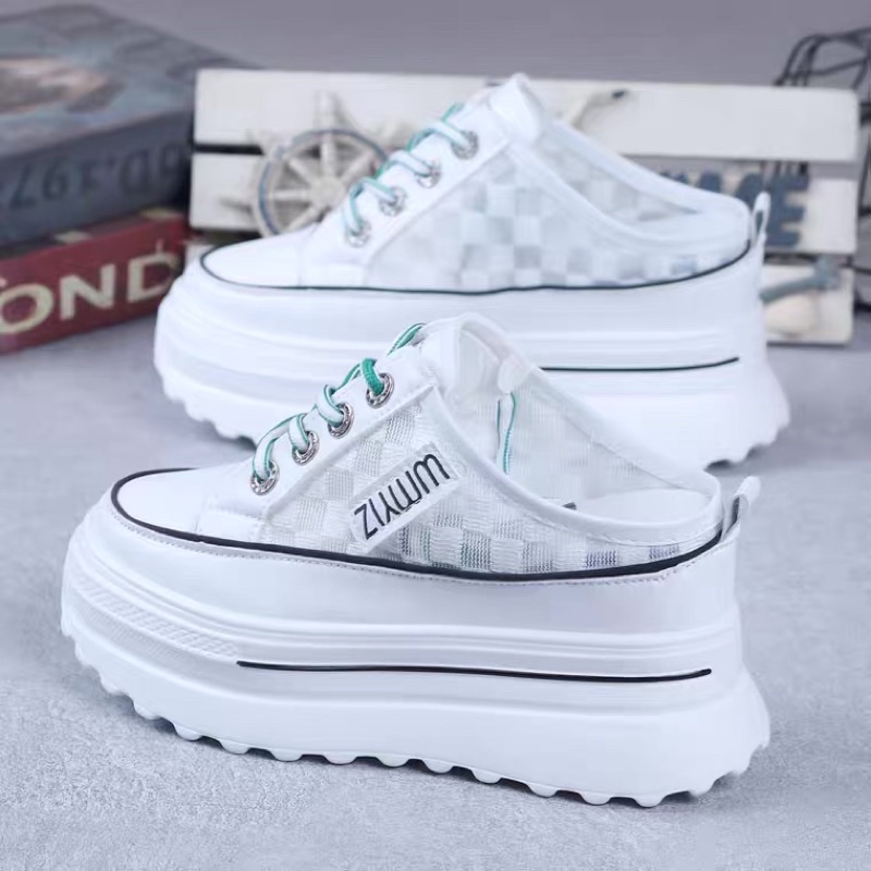 Giày sục thể thao độn đế 9cm⚡️Andu Store⚡️(Video, ảnh thật) Giày độn đế nữ QC cao cấp