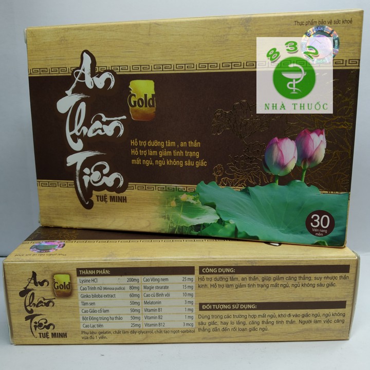An Thần Tiên Gold - Viên uống giúp ngủ ngon hộp 30 viên
