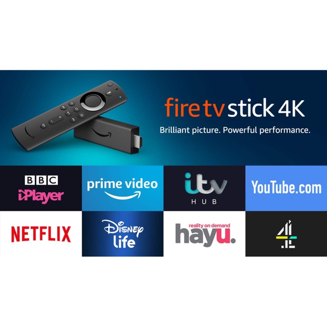 Trình chiếu TV Amazon Fire Stick 4K Ultra HD kèm điều khiển giọng nói Alexa