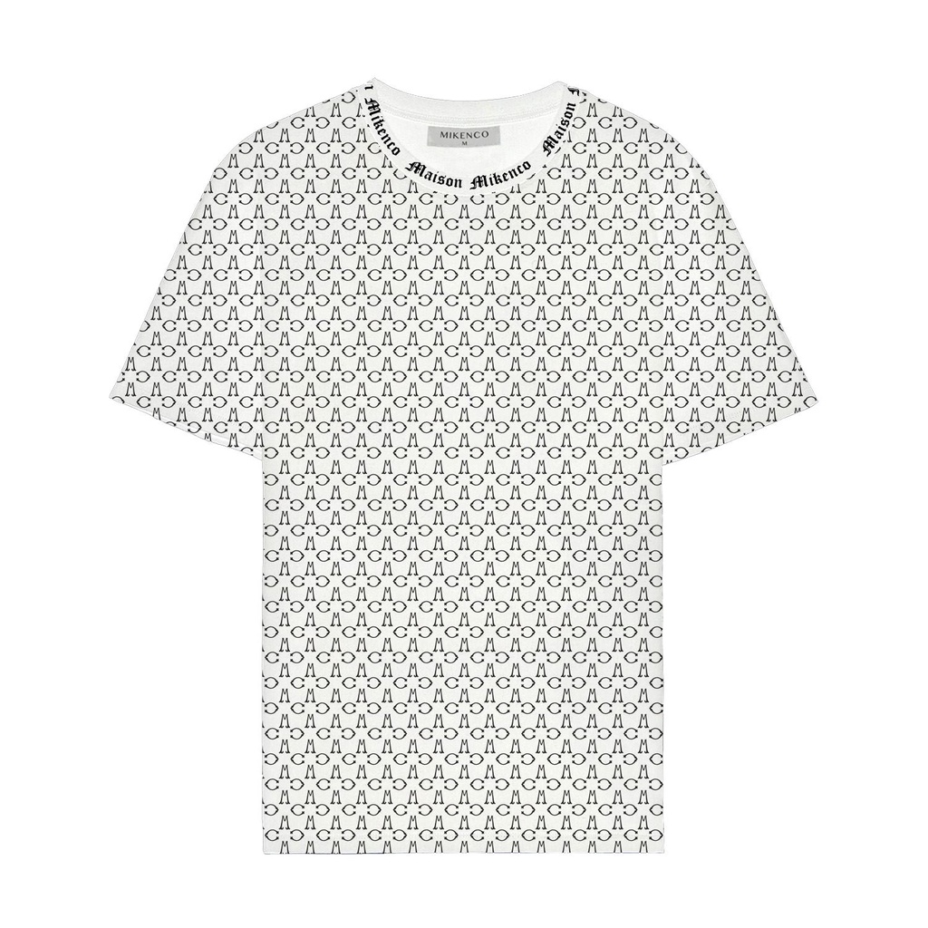 Áo phông nam MIKENCO Monogram tshirt,Áo thun MIKENCO