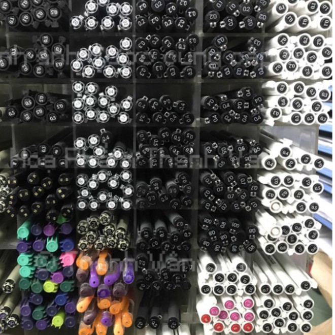 MỚI Bút line chuyên nghiệp Marvy Uchida 4600 nhiều màu All Size 0.6 0.8 0.9