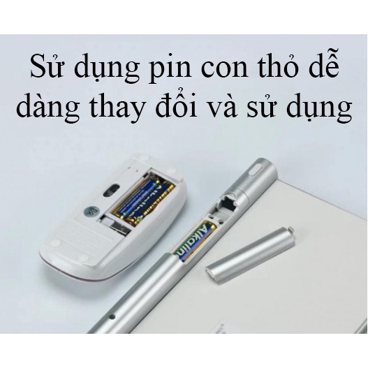 Bàn phím chuột không dây 2.4G Thiết kế nhỏ gọn, sang trọng khả năng chống ồn, chống nước các phím nhạy bén - K1328