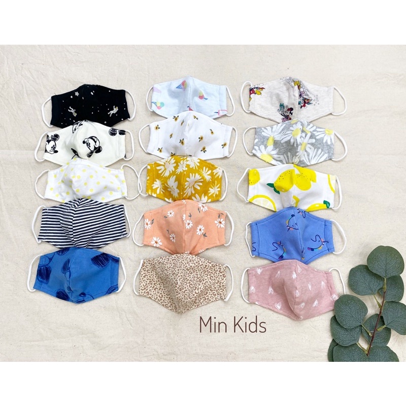 Khẩu trang vải cotton cho bé 0-10y ( giao màu ngẫu nhiên)