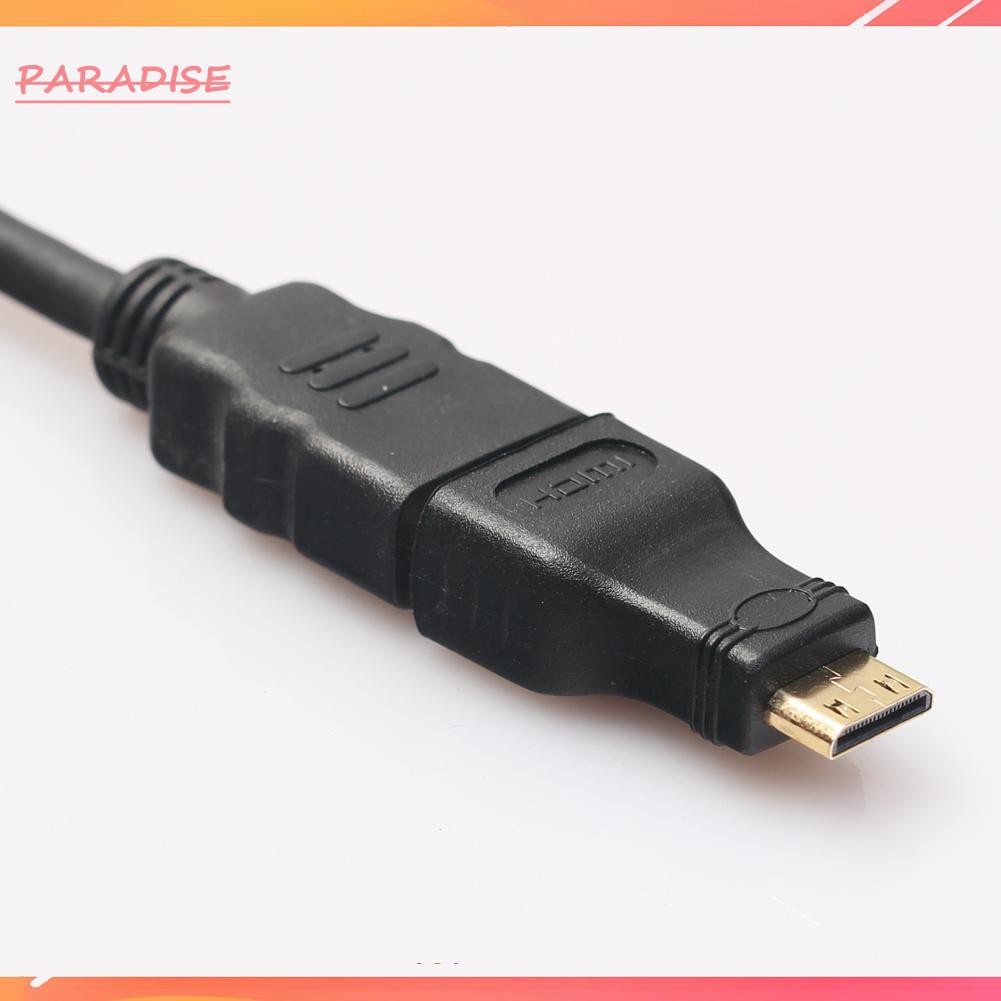 Paradise1 3 in 1 High Speed HDMI-compatible to Mini/Micro HDMI-compatible Adapter Cable for PC TV PS4