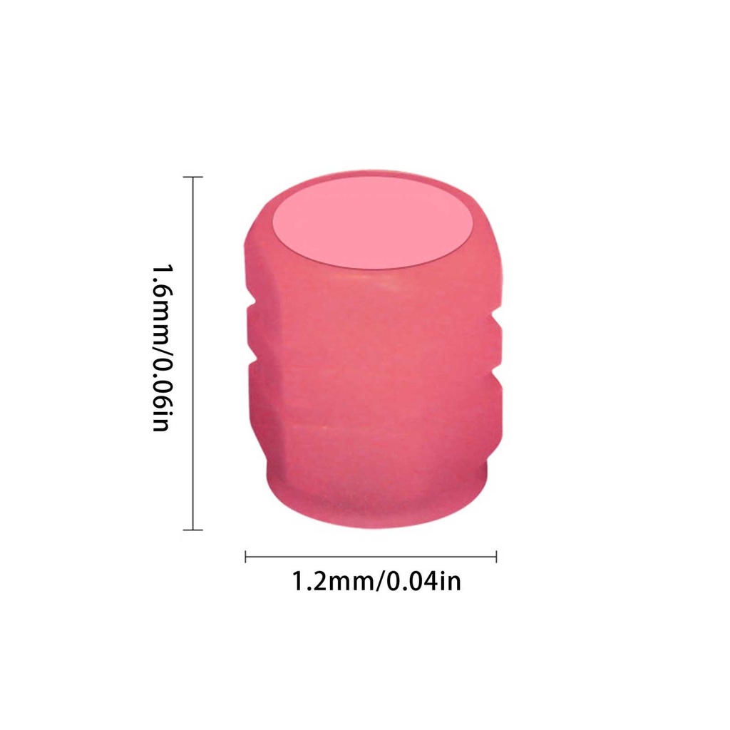 Set 4 Nắp Van Bánh Xe Dạ Quang Nhiều Màu Sắc