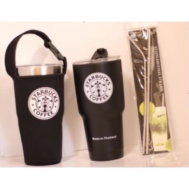 Ly giữ nhiệt Thái Lan cao cấp (full phụ kiện gồm 2 ống hút và 1 cây cọ vệ sinh)