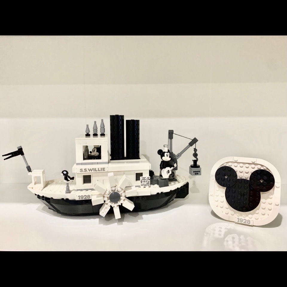 Bộ 842 Miếng|Bộ Đồ Chơi Lắp Ráp Mô Hình Tàu Thuyền Xây Dựng Disney Mickey