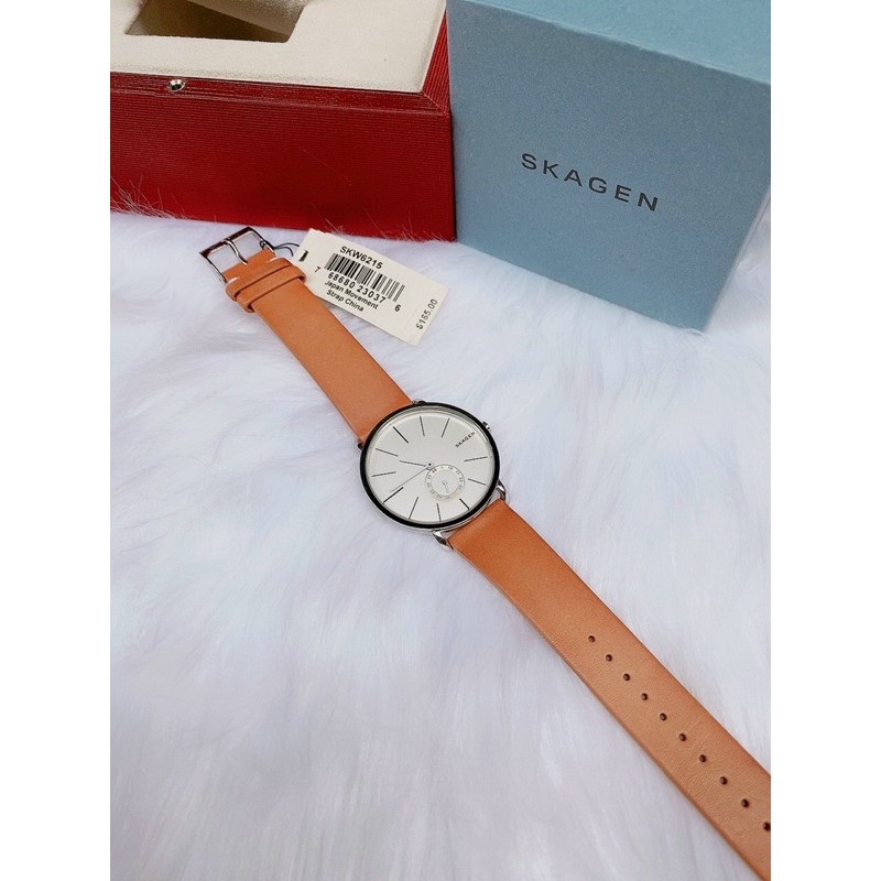 ĐỒNG HỒ NỮ DÂY DA CHÍNH HÃNG SKAGEN SKW2435 SKW6215 FULL BOX CHÍNH HÃNG