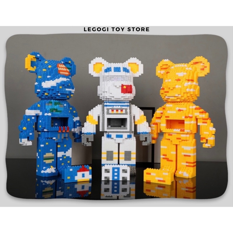 Đồ chơi lắp ráp Legogi GẤU BEARBRICK 30CM 35CM mô hình lắp ghép xếp hình