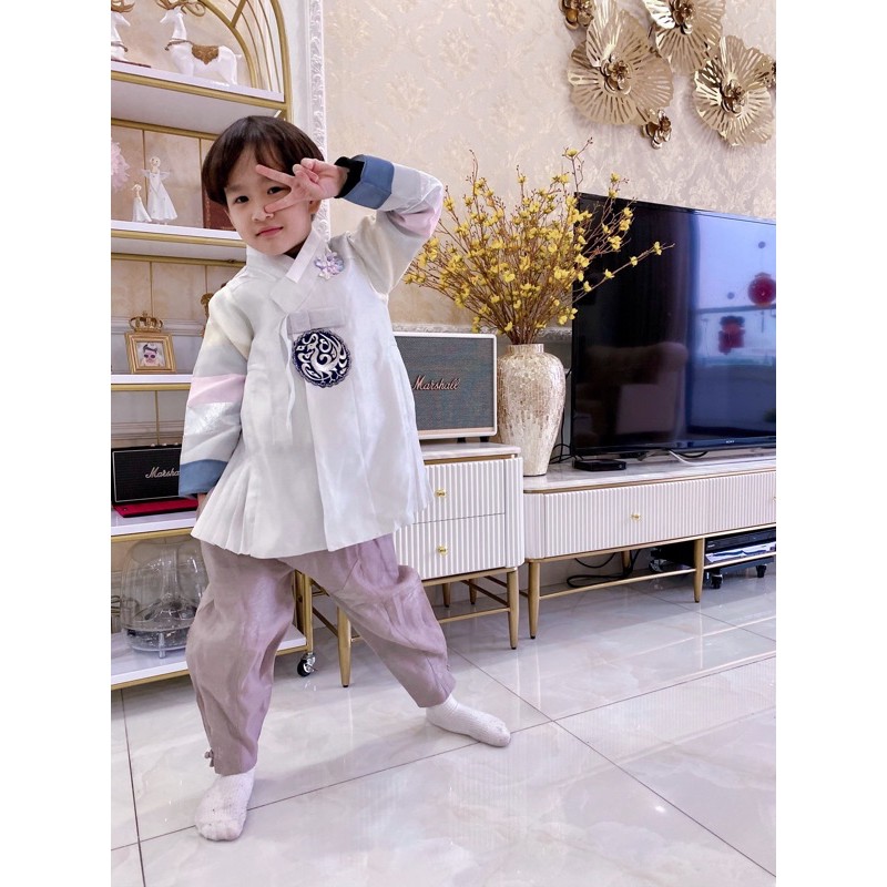 Hanbok bé trai chuẩn xuất Hàn hanbok cho bé xịn đẹp . Ảnh tự chụp có sẵn