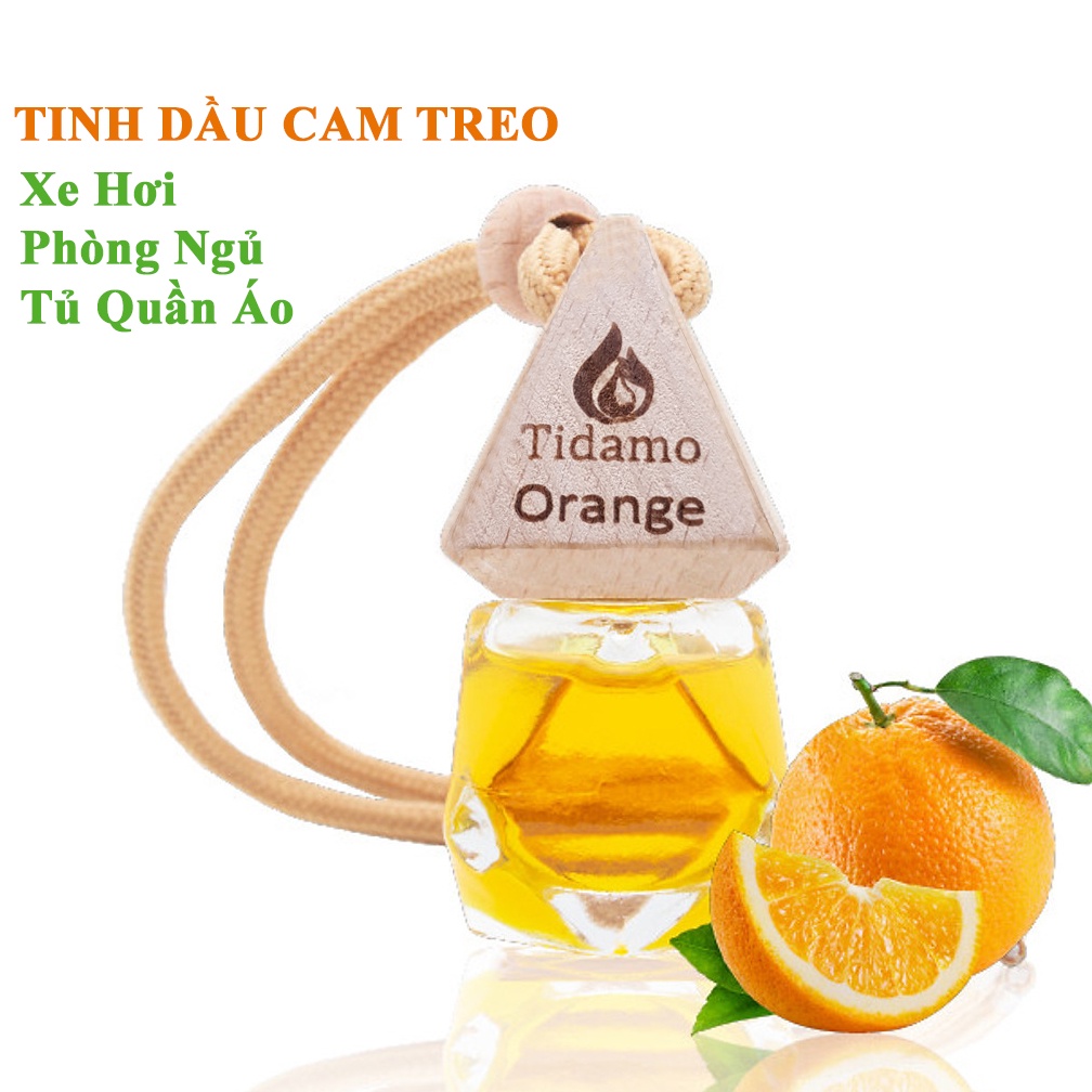 Tinh dầu Cam Treo Phòng Treo Xe ô tô Nguyên Chất TIDAMO | SweetOrange Essential Oil | Nhập khẩu Ấn Độ