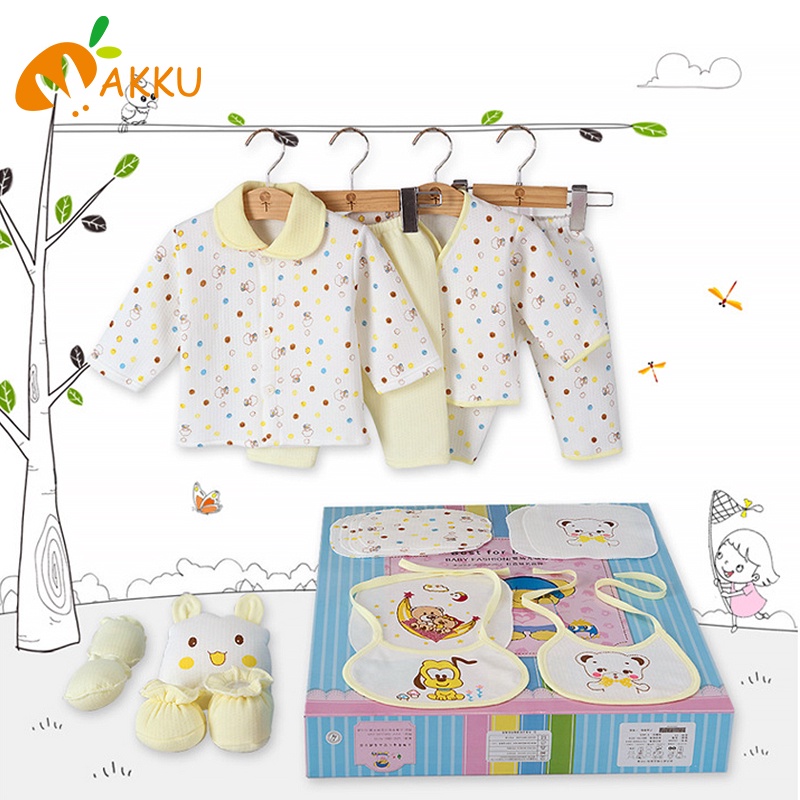 Bộ Đồ Lót Dày Dặn Ấm Áp Theo Phong Cách Thu Đông Dành Cho Trẻ Sơ Sinh