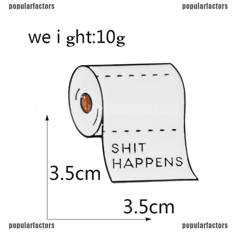 Ghim Cài Áo Hình Cuộn Giấy Vệ Sinh Dễ Thương