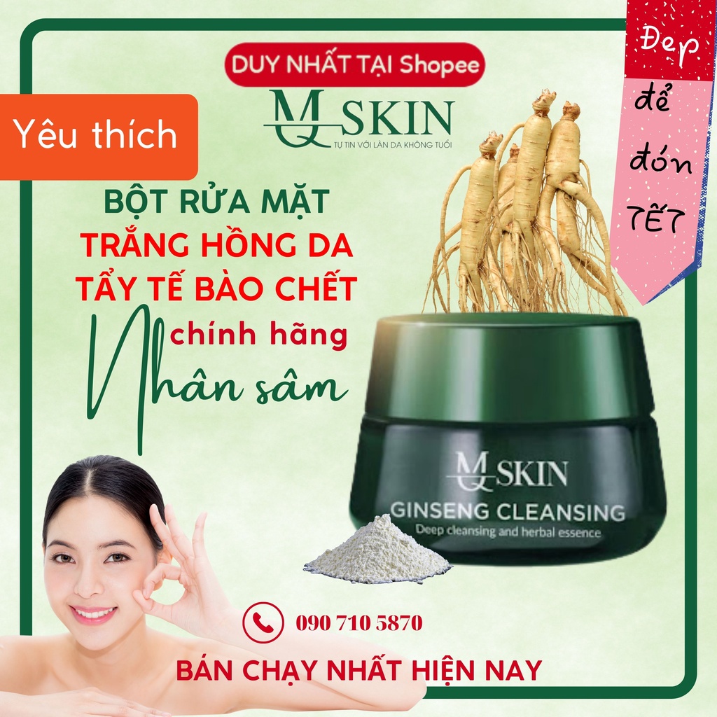 Bột Rửa Mặt Nhân Sâm MQ - Chính Hãng