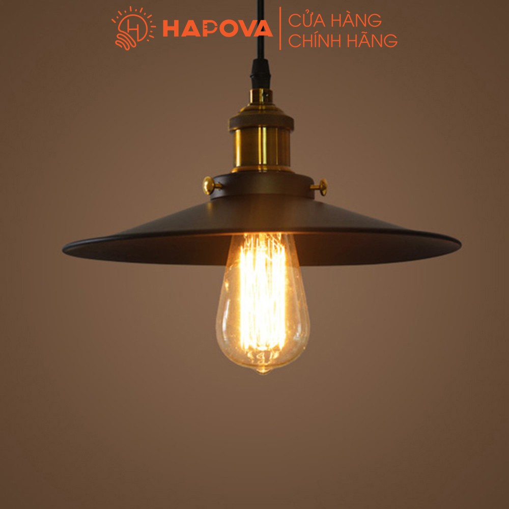 Đèn thả trần đui đồng hình chóp nón HAPOVA ELLE 8890/1