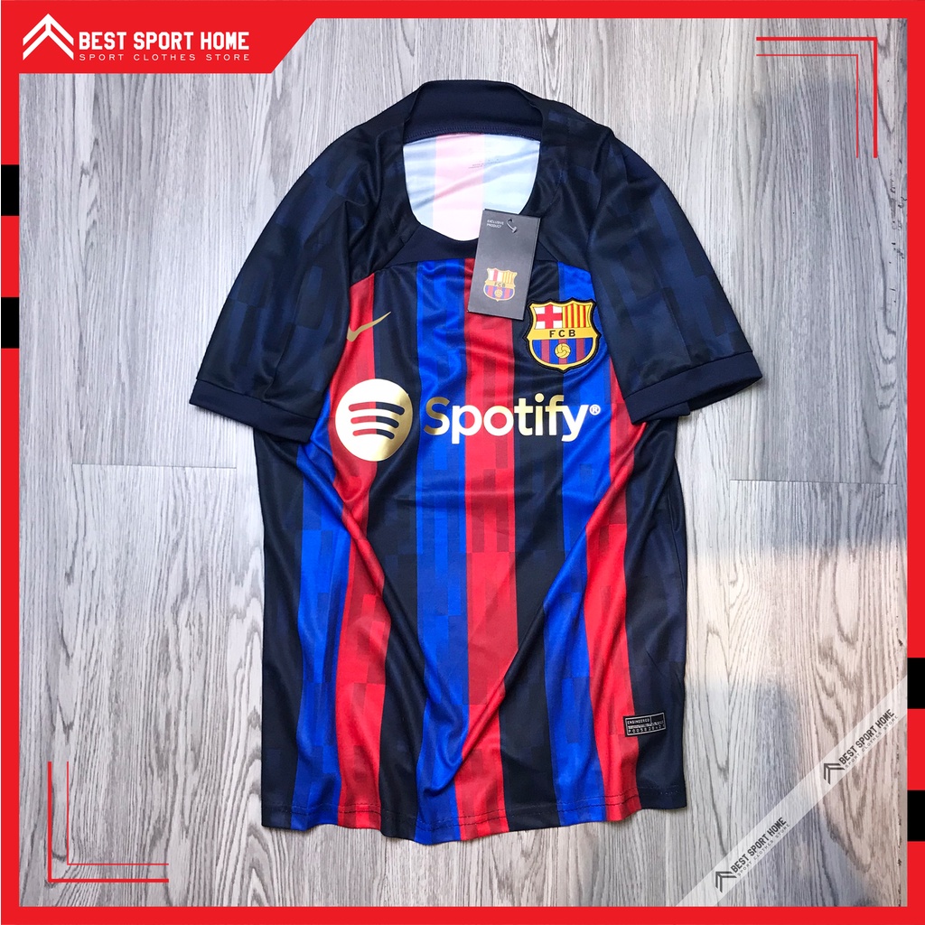 Set quần áo bóng đá Barcelona sân nhà 2022/23 - Bản chính thức form Âu - In ấn tên số theo yêu cầu