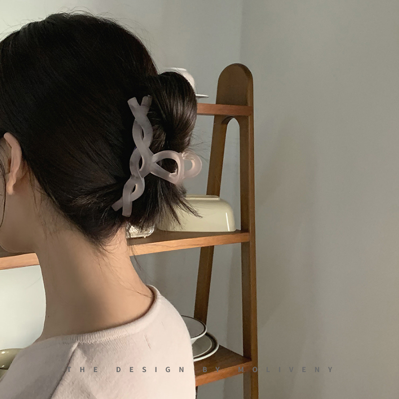 Kẹp tóc càng cua cỡ lớn phong cách Hàn Quốc xinh xắn dành cho nữ