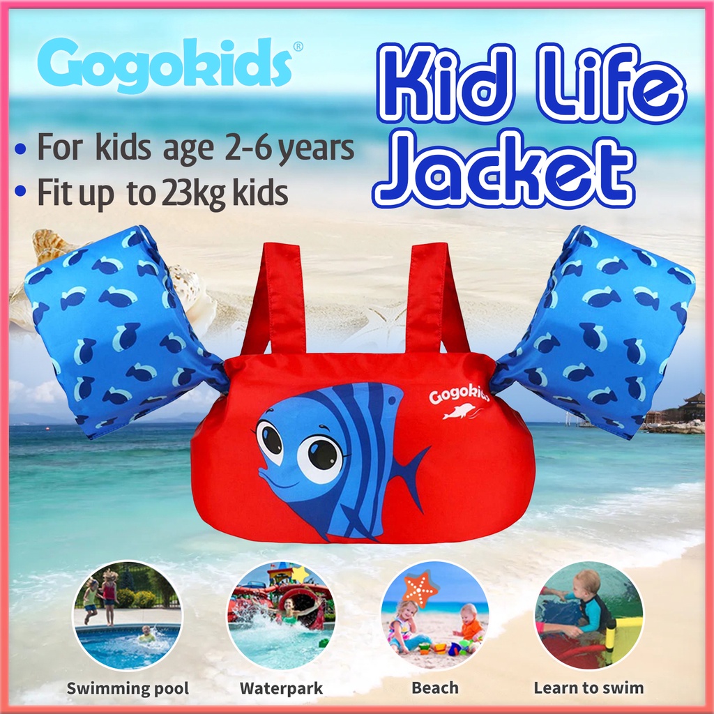 Áo Phao Cứu Hộ Có Cánh Tay Và Dây Đeo Vai Cho Bé 2-6Kg 14-23Kg
