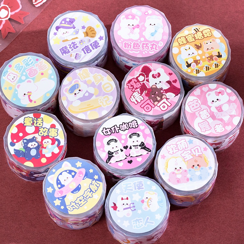 Sticker Dán Trang Trí Cho Điện Thoại/Máy Tính/notebook Họa Tiết Hoạt Hình Dễ Thương 12 Kiểu