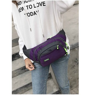 Túi đeo eo bụng vai ngực nam nữ phong cách thể thao - Túi đeo chéo chống thắm đen tím xanh đậm xanh lá