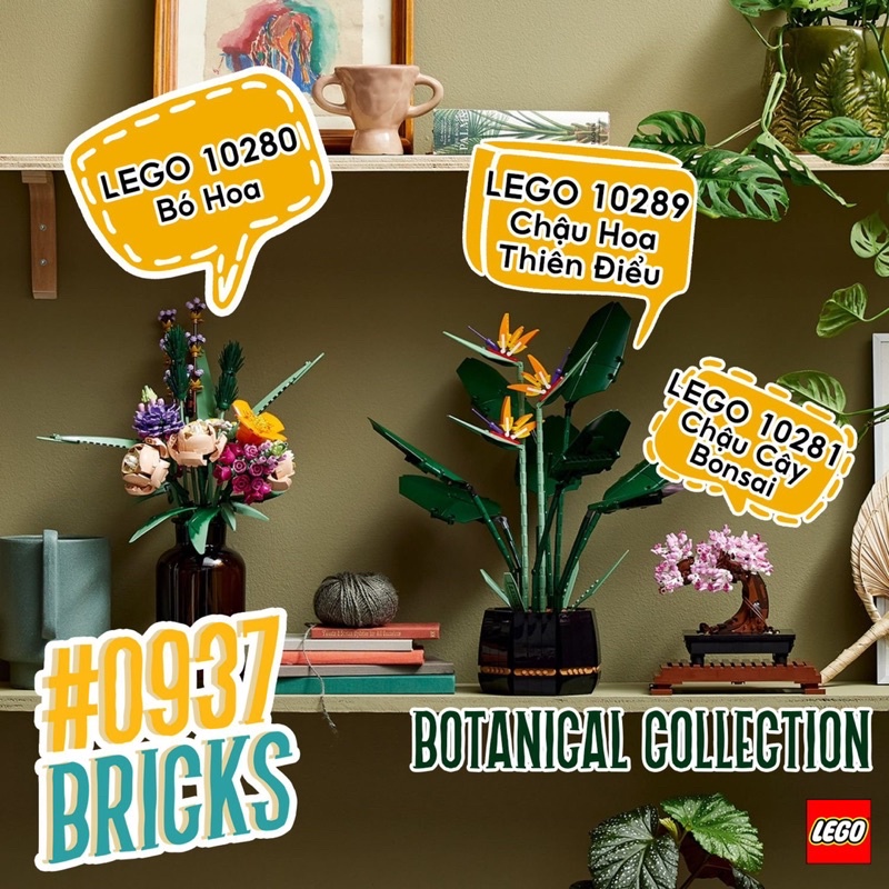[CÓ SẴN] [HÀNG HOT] LEGO 10289 - Hoa Thiên Điểu trang trí 0937BRICKS RẺ VÔ ĐỊCH